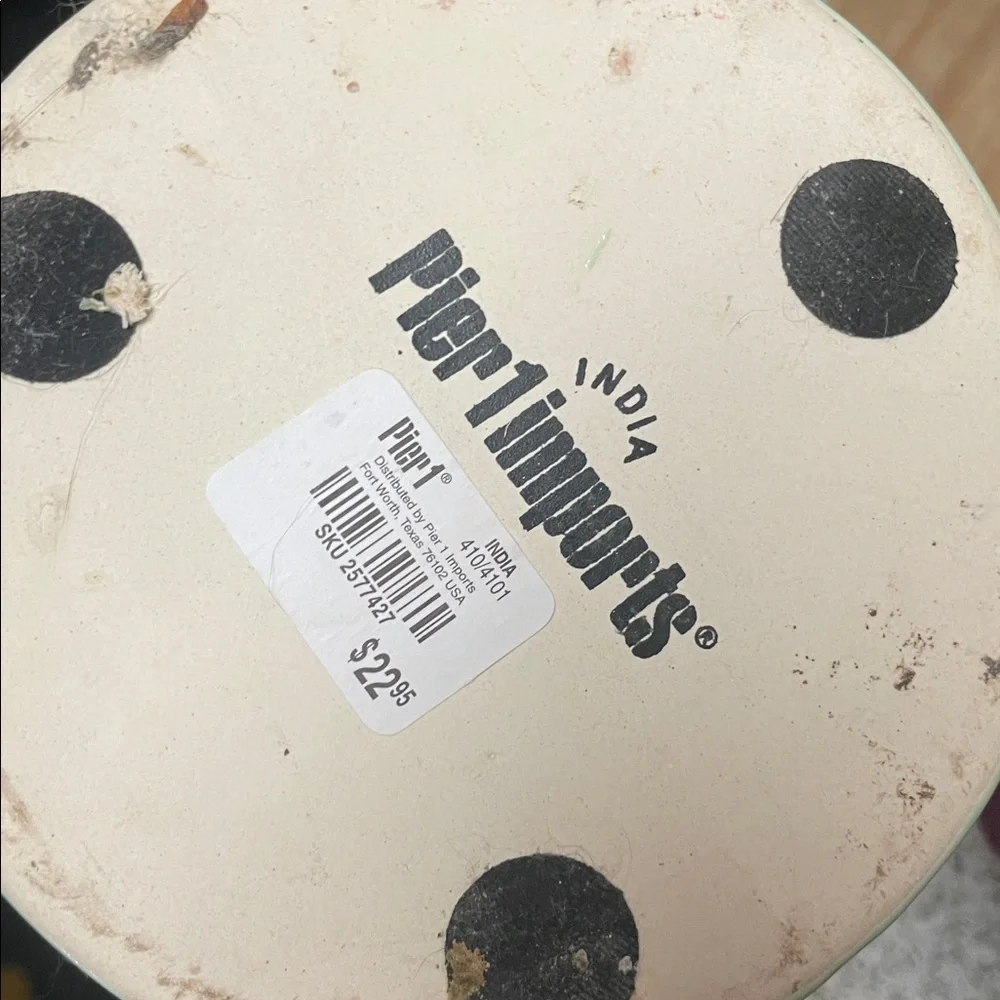 Pier 1 Imports Ceramic Base with Black Accents
